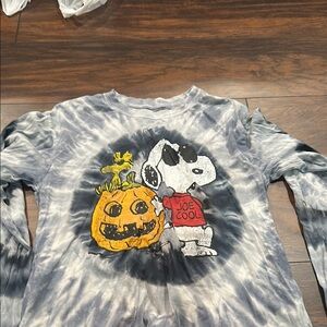 Tie-Dye Snoopy Halloween Long Sleeve Shirt